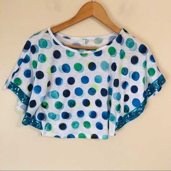 Justice Batwing Crop Top - Picture 1 of 5